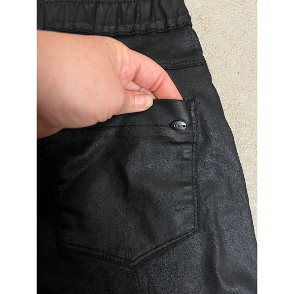 Bevy‎ Flog Women's Black Coated Cotton Blend Shely Jogger Pants Size 27 - Picture 9 of 9